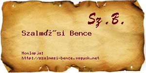 Szalmási Bence névjegykártya